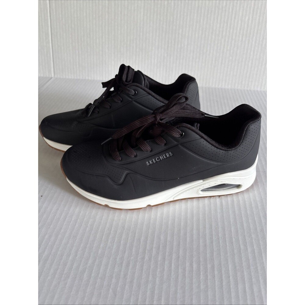 Skechers 73690W Uno Stand on Air Memory Foam Lace Up Sneaker Size 9.5 Wide Fit